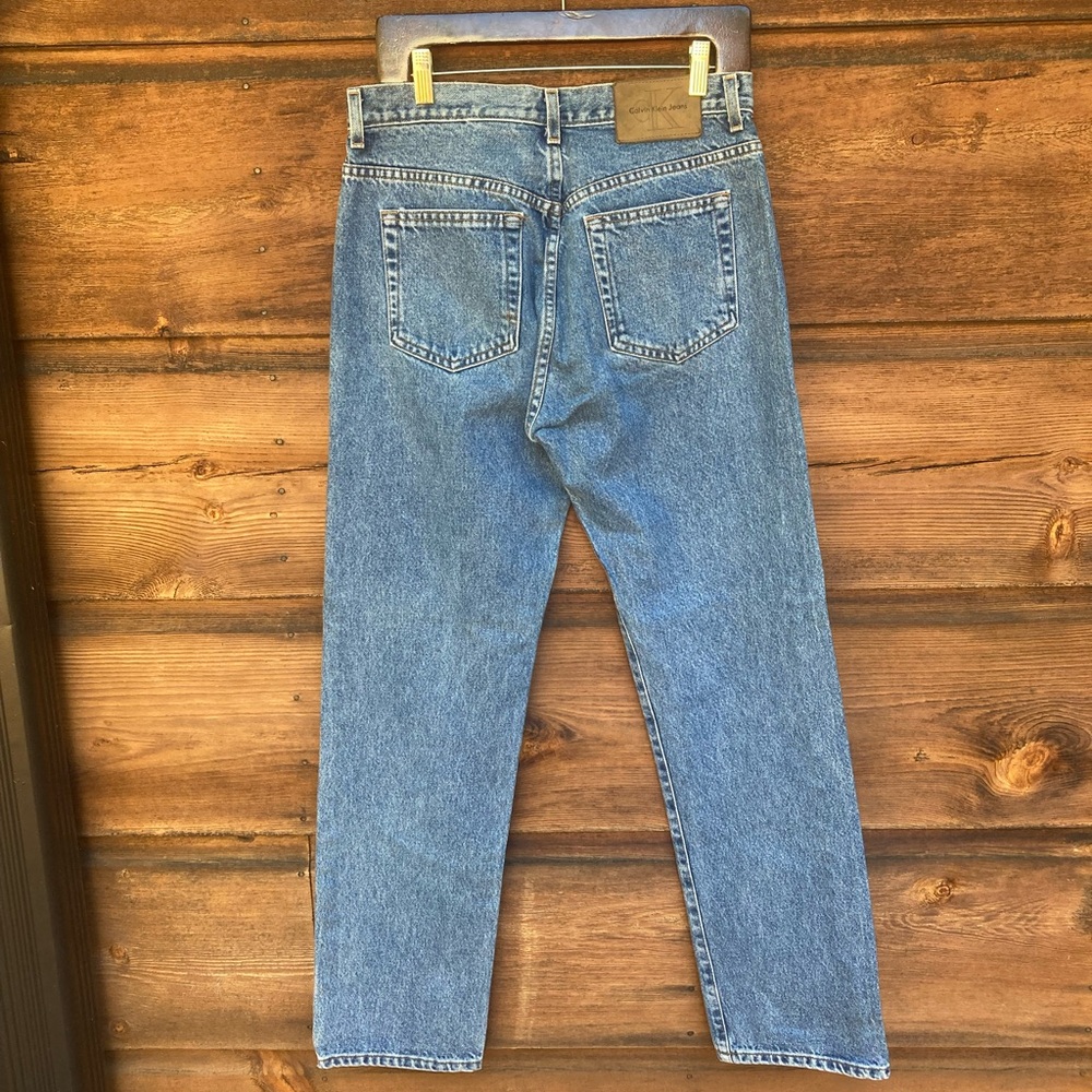 Calvin Klein Straight Classic Blue Jeans - Picture 2 of 8